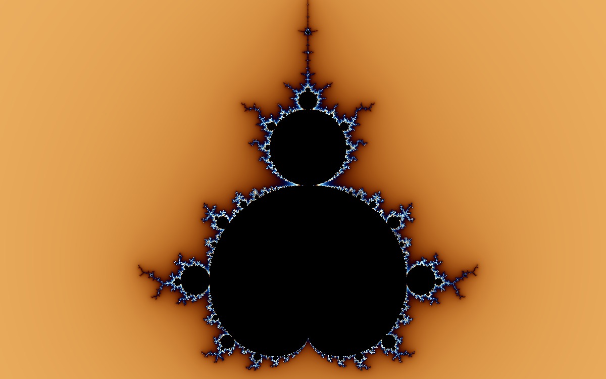 Static preview of a Mandelbrot fractal rendered by FractalPark
